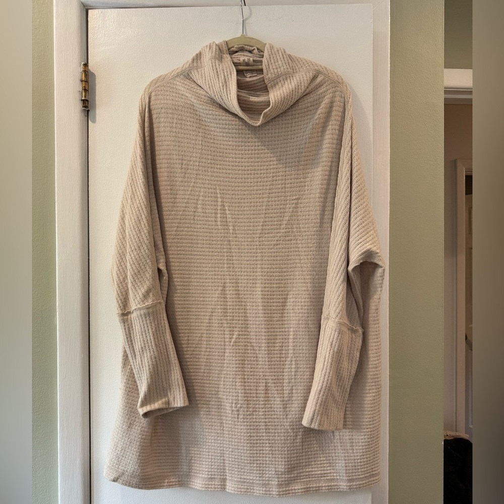 We The Free Ribbed Cream Sweater